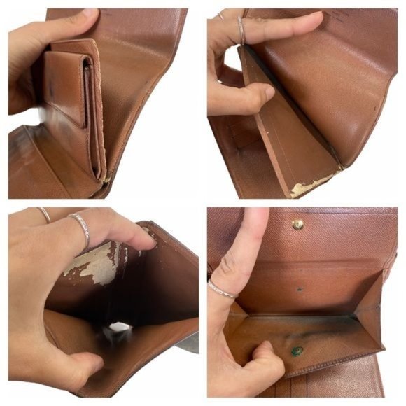 Authentic Louis Vuitton Wallet Porte Tresor Etui Papier Trifold LV Vintage - Picture 7 of 11